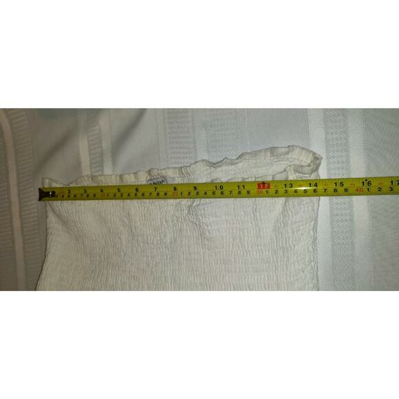 Raviya White Crocheted Skirt Dress Sz M Bohemian Beautiful Crochet Lined Medium - Picture 14 of 16